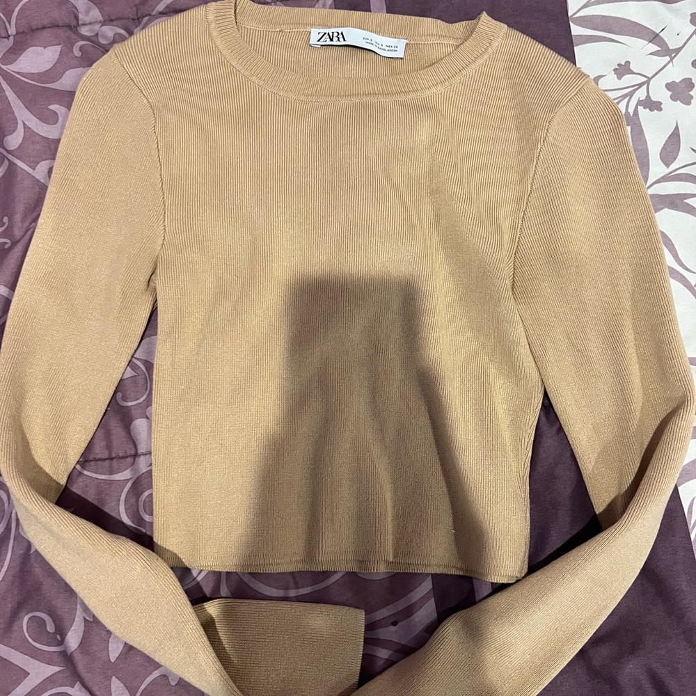 Zara knit crop top